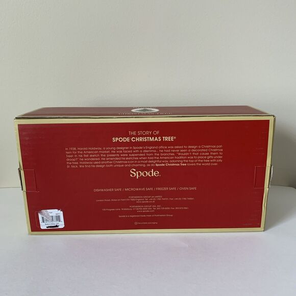 Spode Christmas Tree Loaf Pan 11.75 x 5.5 New In Box - Picture 2 of 14